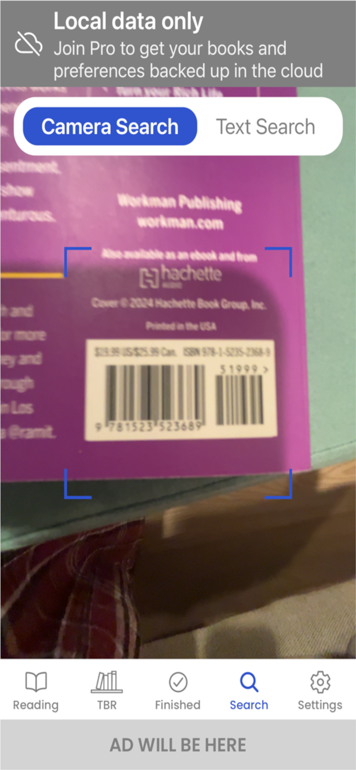 Shelf Life Search Screen